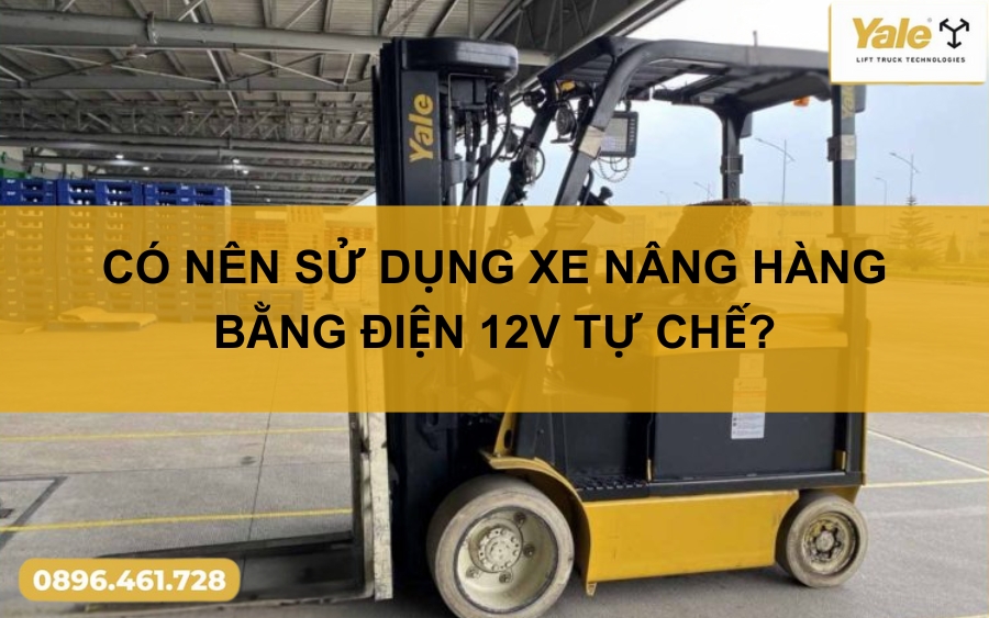 thumbnail xe nâng hàng bằng điện 12v tự chế