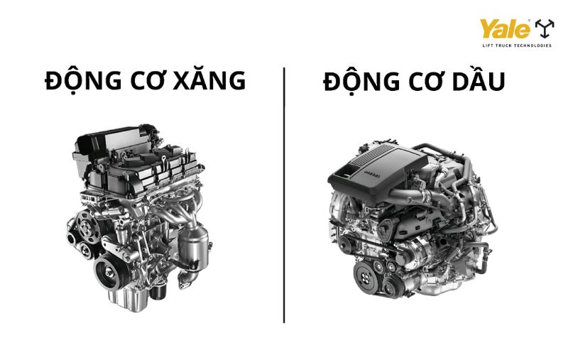 So sánh động cơ xăng và động cơ diesel chi tiết từ cấu tạo, nguyên lý đến ưu nhược điểm để lựa chọn xe nâng phù hợp nhất