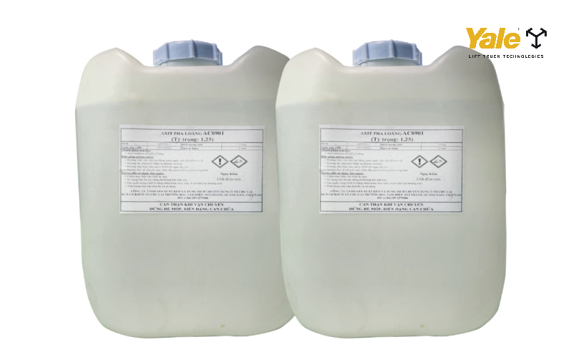 Axit sử dụng để châm vào bình ắc quy