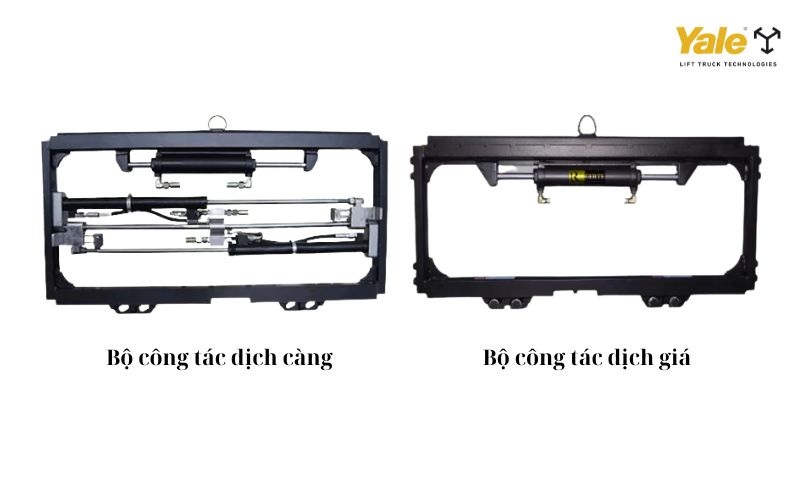 Phân biệt bộ dịch càng và bộ dịch giá trên xe nâng
