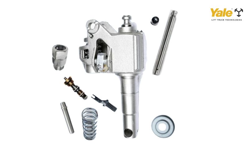 Cấu tạo bơm thủy lực xe nâng tay gồm nhiều bộ phận nhỏ phối hợp làm việc cùng nhau