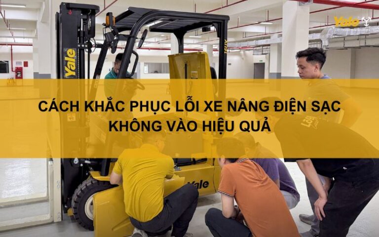 xe nâng điện sạc không vào