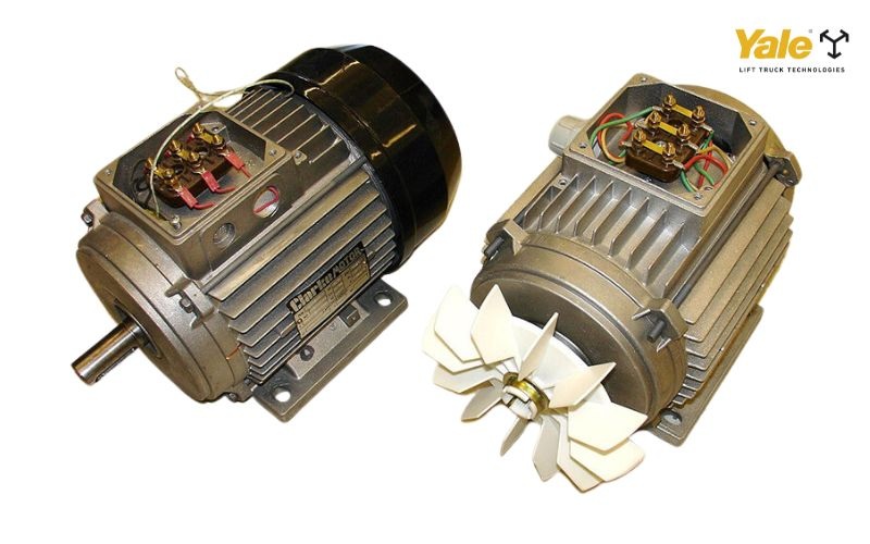 Vỏ máy (còn gọi là thân hoặc khung động cơ) bao bọc bên ngoài toàn bộ stator và rotor