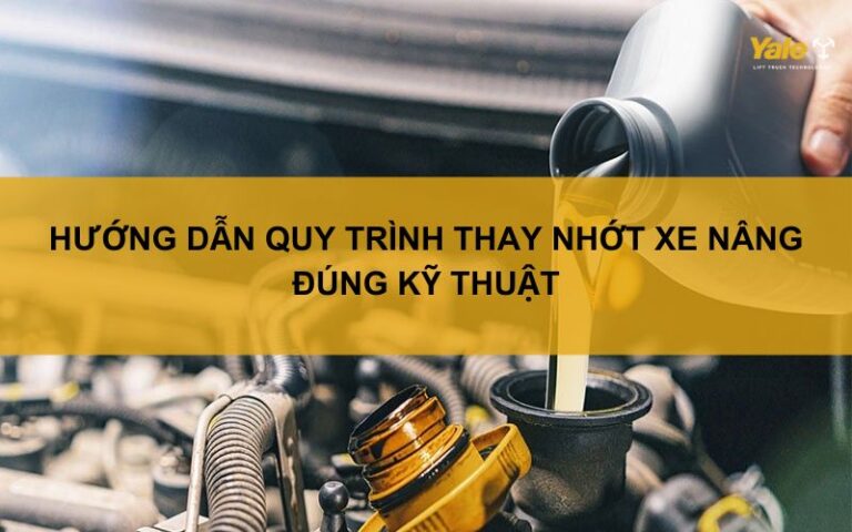 thay nhớt xe nâng
