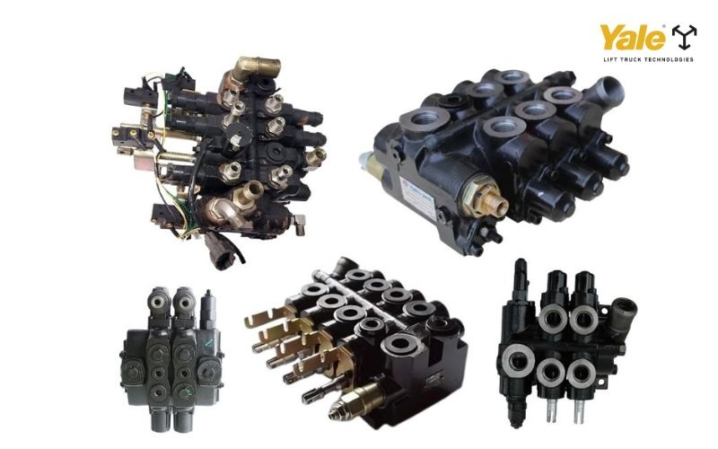 Bộ chia thủy lực phân phối dầu điều khiển các chức năng của xe nâng