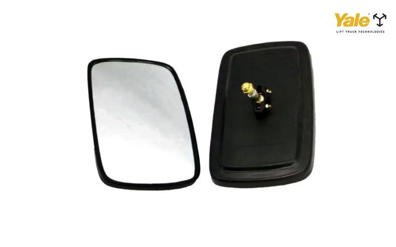 Gương chiếu hậu trên xe nâng là trang bị an toàn quan trọng giúp người lái quan sát khu vực phía sau và hai bên một cách rõ ràng hơn