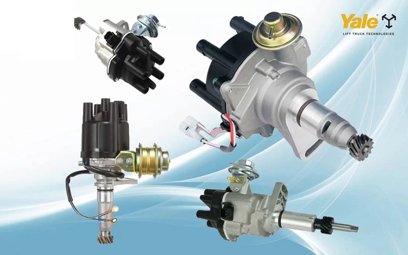 Bộ chia điện là bộ phận phân phối điện cao áp đến bugi đúng thời điểm, quyết định khả năng khởi động, công suất và độ ổn định của xe nâng động cơ xăng hoặc LPG