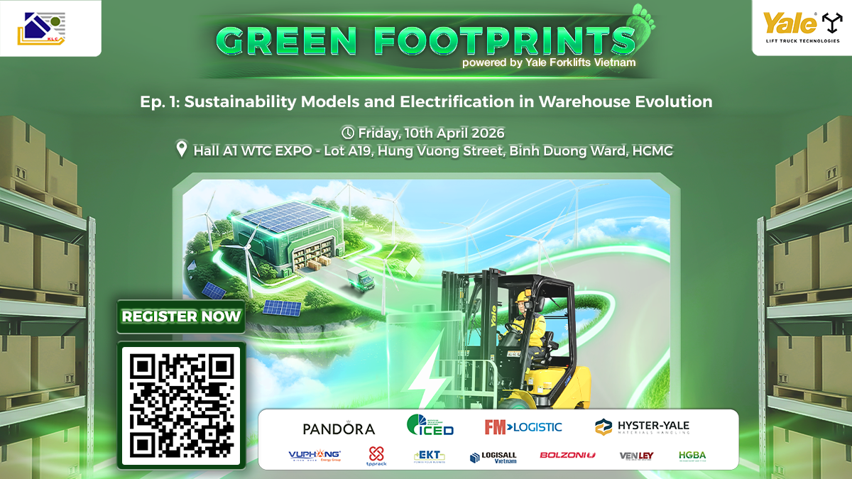 Green footprints powered by Yale Forklifts Vietnam - Ep.1: Sustainability Models and Electrification in Warehouse Evolution