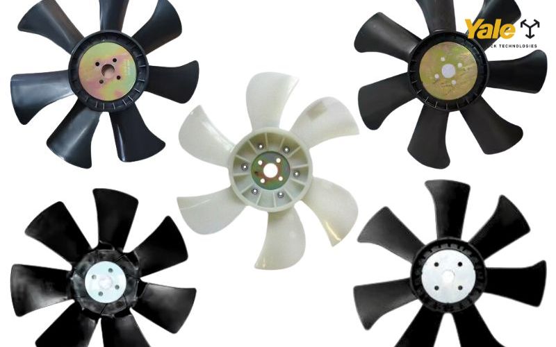 Cánh quạt xe nâng giúp làm mát động cơ, đảm bảo vận hành ổn định và hạn chế quá nhiệt