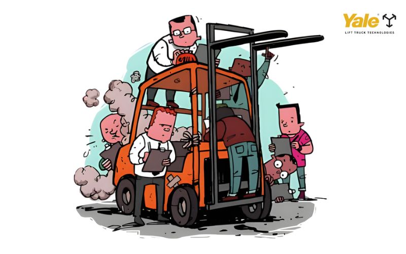 Trong quá trình vận hành, hiện tượng xe nâng hàng xả khói đen không còn xa lạ, đặc biệt với các dòng xe nâng sử dụng động cơ diesel