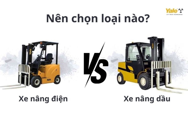 Nguyên nhân xe nâng bị yếu khi di chuyển khác biệt hoàn toàn giữa xe điện và xe dầu.
