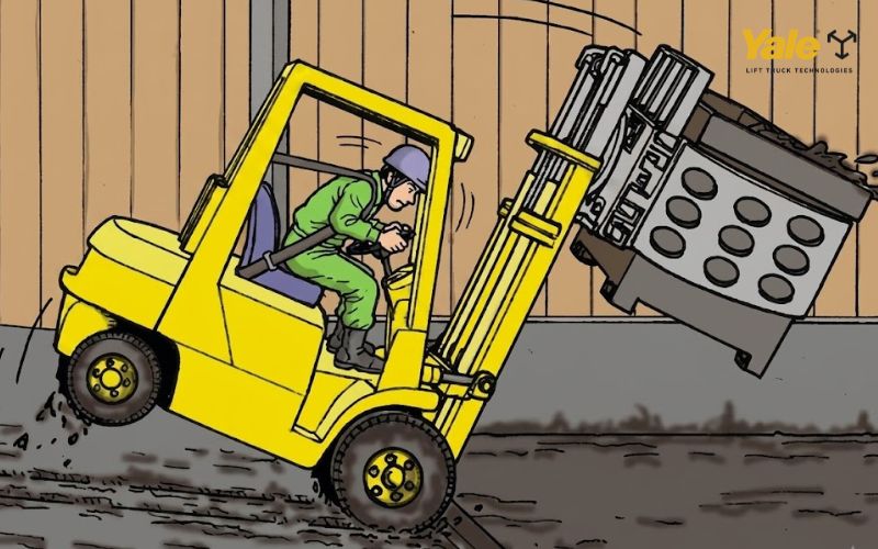 cách xử lý khi xe nâng bị lật cách xử lý khi xe nâng bị lật