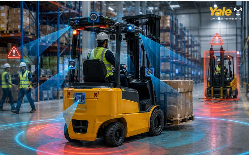 Cảm biến an toàn xe nâng: Các loại và vai trò vận hành