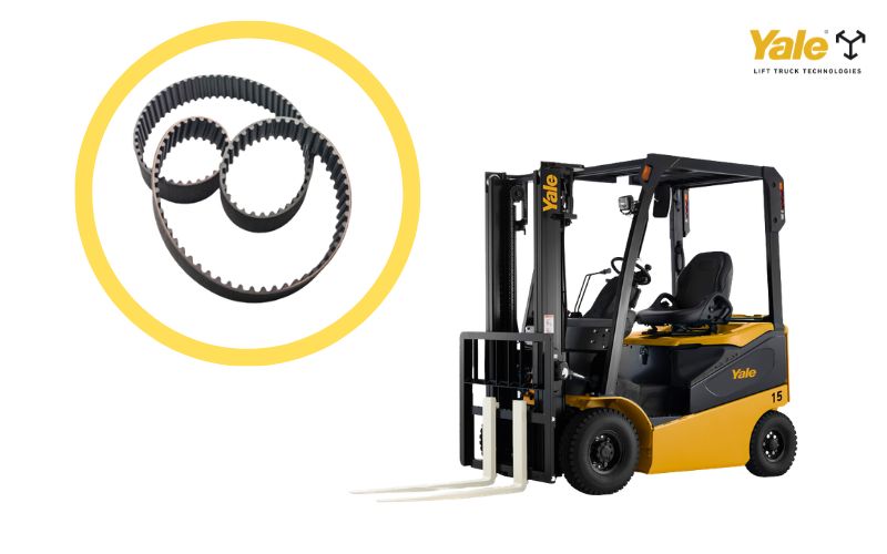 Dây curoa xe nâng: Vai trò, dấu hiệu hỏng và cách thay