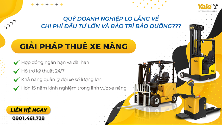 Dịch vụ thuê xe nâng Yale
